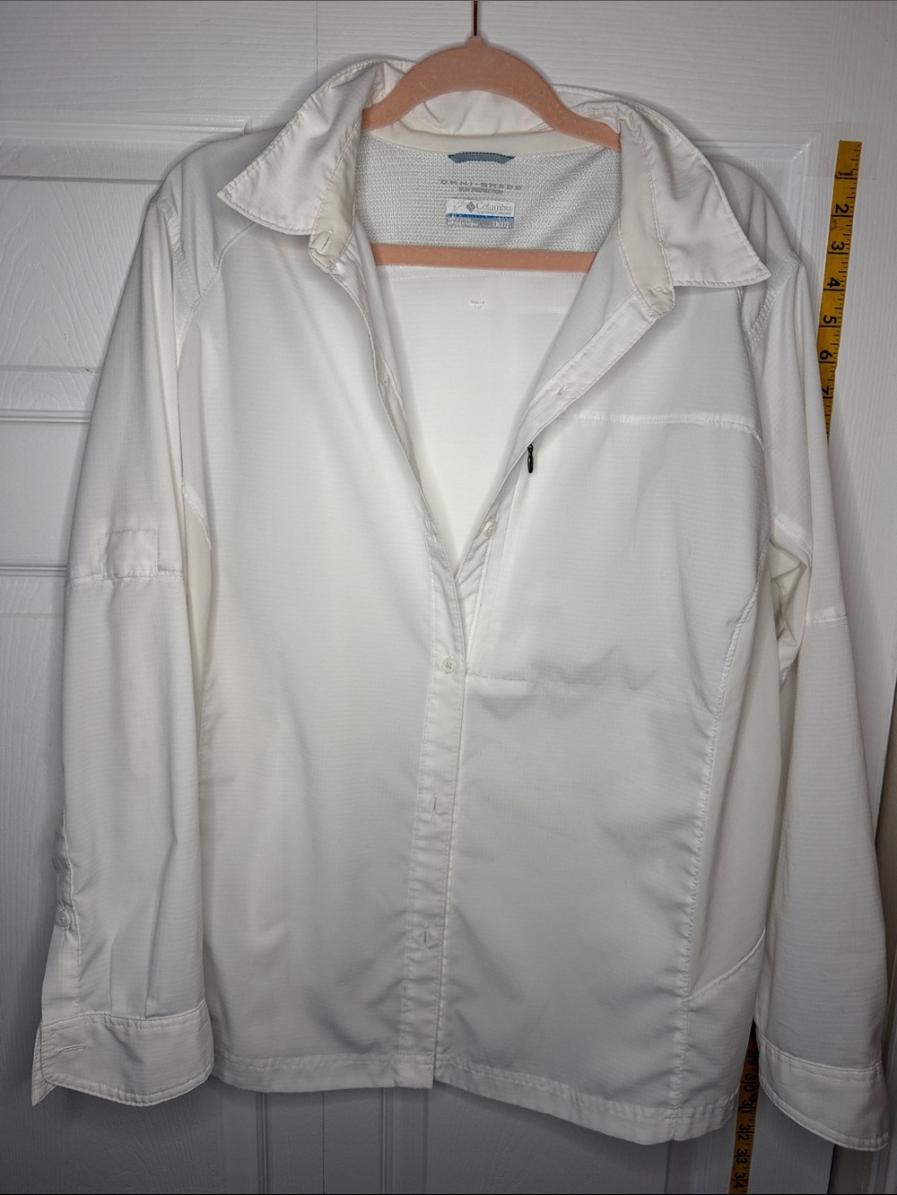 Women's White Button-Down Shirt by Columbia